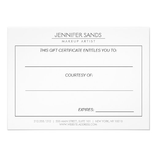 ELEGANT WHITE EMBLEM SILVER GLITTER Gift Card