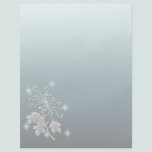 Elegant White Flower & Blue Wedding Ensemble flyers