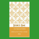 Elegant White Gold-effect Business Card business cards