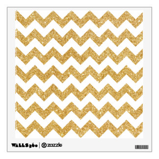 Glitter Chevron Wall Decals & Wall Stickers | Zazzle