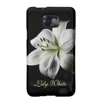 Elegant White Lily Galaxy S 2 case Samsung Galaxy S2 Covers