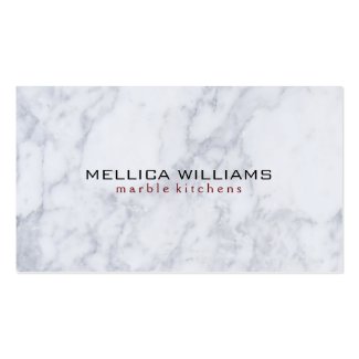 Elegant White Marble Stone background Double-Sided Standard Business Cards (Pack Of 100)
