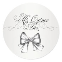 Elegant White Quinceanera Stickers stickers