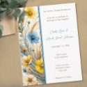 Elegant White SnowDrop Wedding Invitation postcards