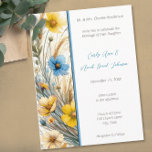 Elegant White SnowDrop Wedding Invitation Postcard