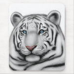 Elegant White Tiger Mousepad