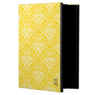 Elegant White & Yellow Vintage Floral Damasks 3 Powis iPad Air 2 Case