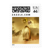 Elegant window in the clouds - 2 stamps