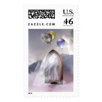 Elegant window in the  clouds 3C stamps