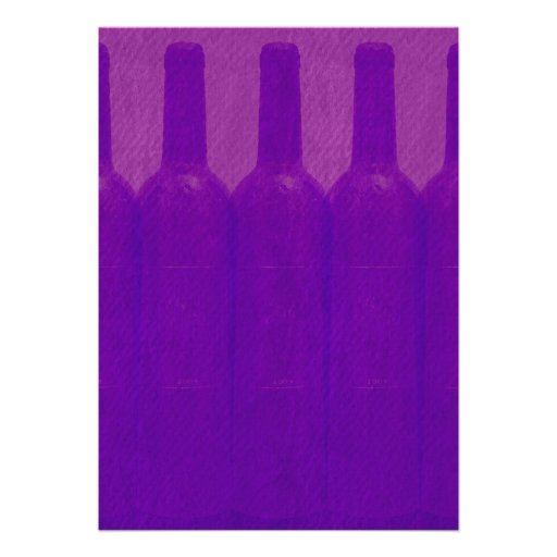 Elegant Wine Bottles Wedding Invitations