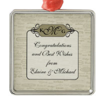 Elegant Wine Varietal Gift Charm Christmas Ornament