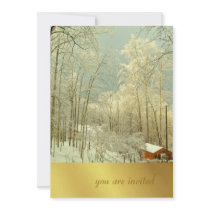 Elegant Winter Wonderland, christmas invitations