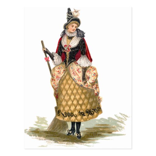 Elegant Witch Post Card