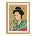 Elegant Woman in Green posters by japaneseartmall Elegant Woman in Green posters