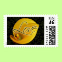 Elegant Yellow Calla Lily Love Medium Postage postage