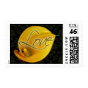 Elegant Yellow Calla Lily Love Medium Postage postage