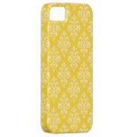 Elegant Yellow Damask iPhone 5 Covers