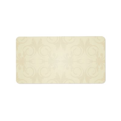 Elegant yellow damask wedding gift personalized address labels