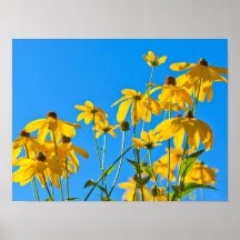 Elegant Yellow Floral Poster