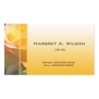 Elegant yellow rose flower professional business card templates