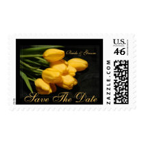 Elegant Yellow Tulips Save The Date Postage