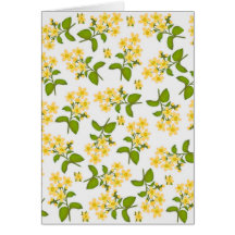 Elegant Yellow Wildflowers Greeting Cards