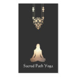 Elegant Yoga Meditation Pose Business Card business cards