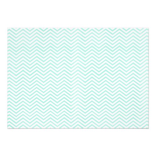 Elegant Zigzag Bridal Shower Invitations