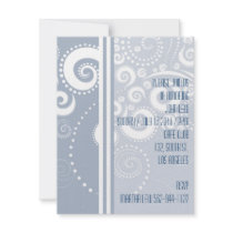 Elegante Blue Polka Dots Invitation