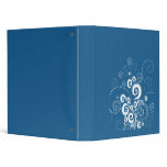 Elegante Blue & White Polka Dots  Binder