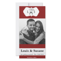 Elegante Damasks photo card