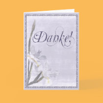 Elegante Iris Danke karten
