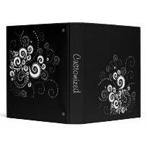 Elegante Polka Dots Binder