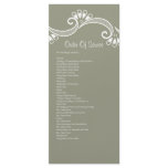 Elegantly Asian Order Of Service rack cards