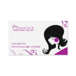 Elegantly Pinked Hair Salon Business card business cards
