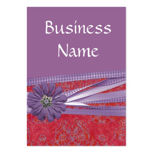Elegantly Purple Business Cards (front side)