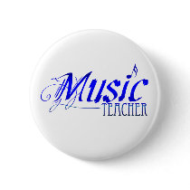ElegantMusicTeacherBlue buttons by teachertees ElegantMusicTeacherBlue buttons