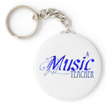 ElegantMusicTeacherBlue keychains