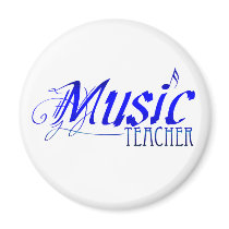 ElegantMusicTeacherBlue magnets