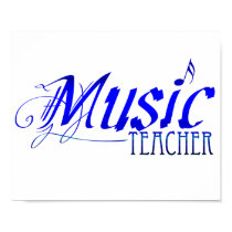 ElegantMusicTeacherBlue posters