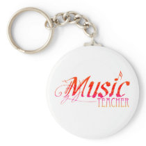 ElegantMusicTeacherRED keychains