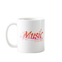 ElegantMusicTeacherRED mugs