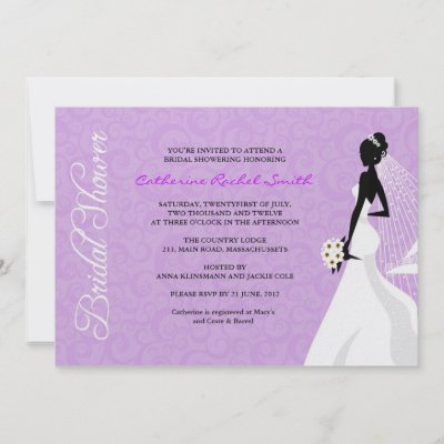 Elegent Silhouette Bridal Shower Invitation by Eternalflame
