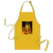 ELEGGUA BY THE DOOR aprons