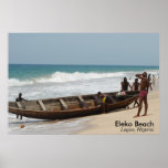 Eleko Beach, Lagos, Nigeria. posters