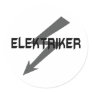 elektriker icon round sticker
