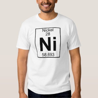 Element 028 - Ni - Nickel  Full  Shirts
