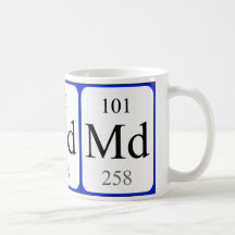 Element 101 white mug - Mendelevium