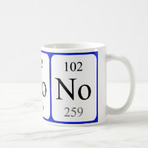 Element 102 white mug - Nobelium