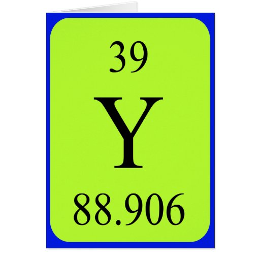 element-39-card-yttrium-zazzle